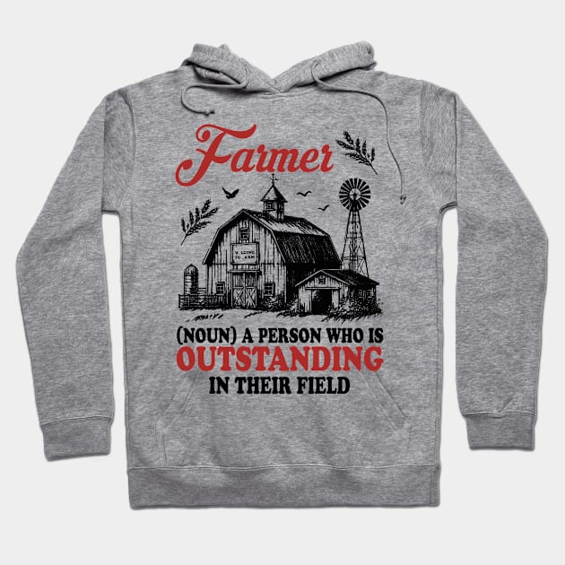 Farming Definition Hoodie by David Brown